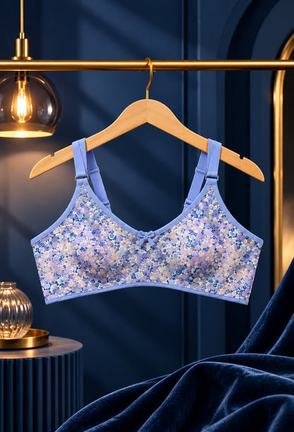 Printed Net Bra