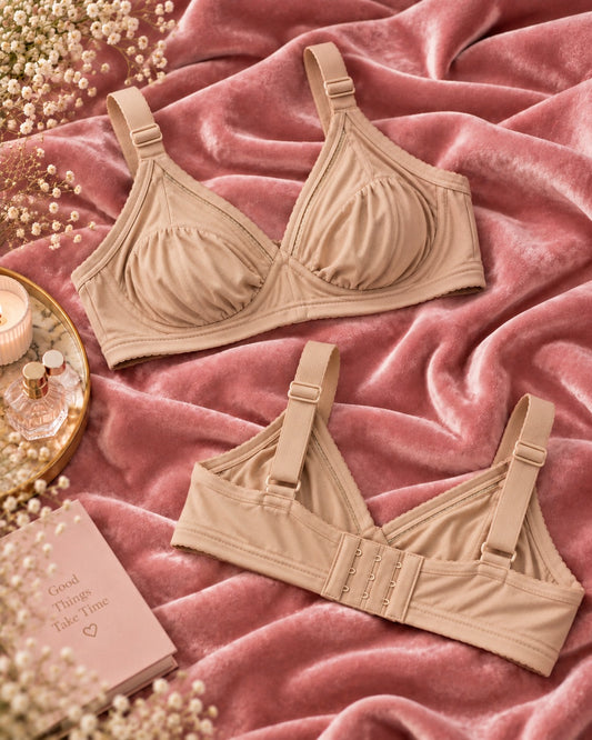 Summer Queen Soft Cotton Bra  Everyday Comfort with Elegant Style