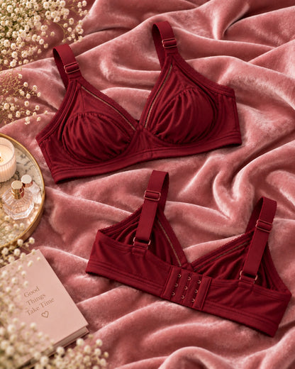 Summer Queen Soft Cotton Bra  Everyday Comfort with Elegant Style