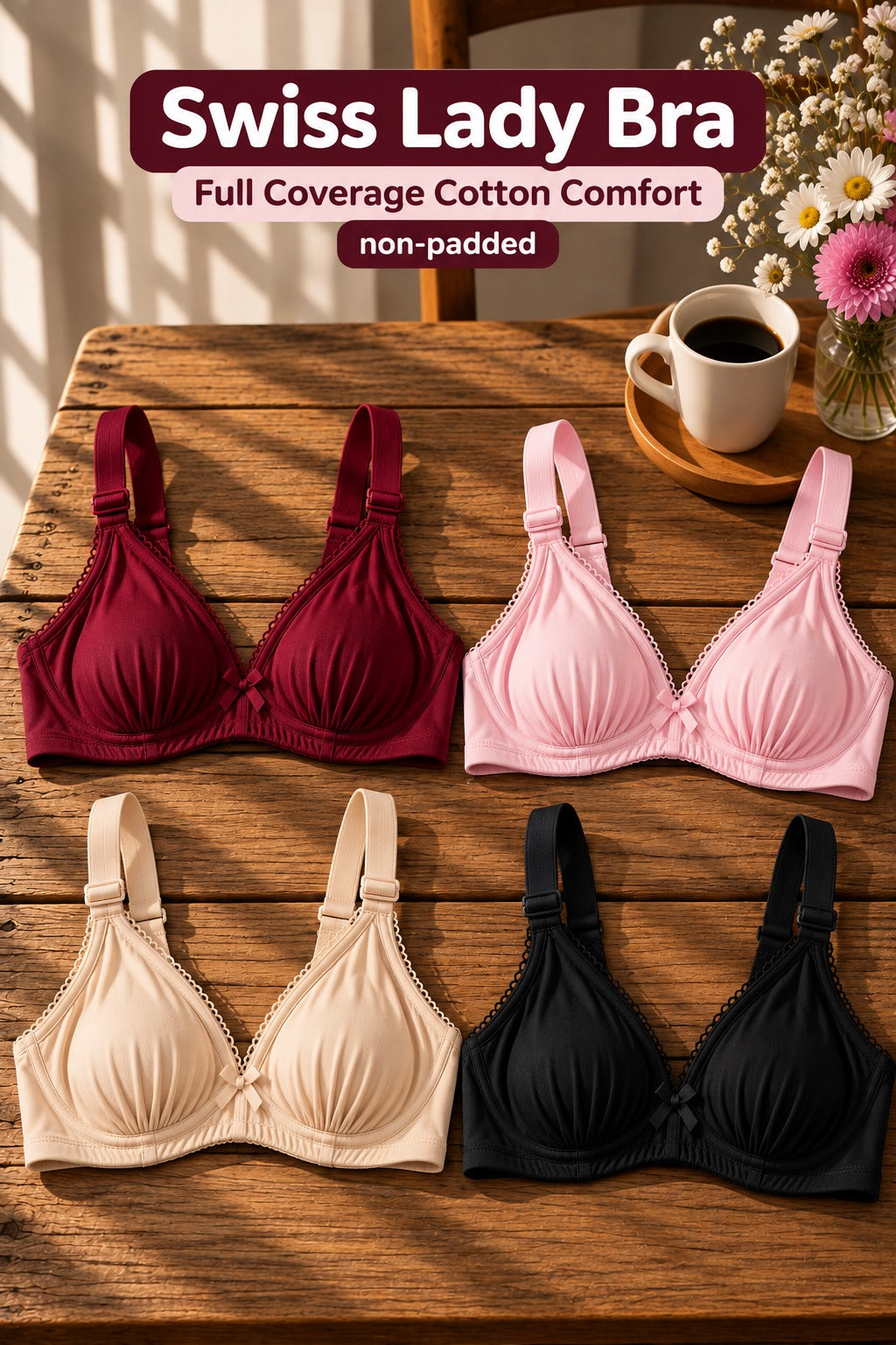 Swiss Lady Bra  Full Coverage Cotton Comfort