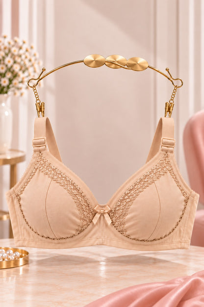 China Embroidered Full Coverage Comfort Bra for Women