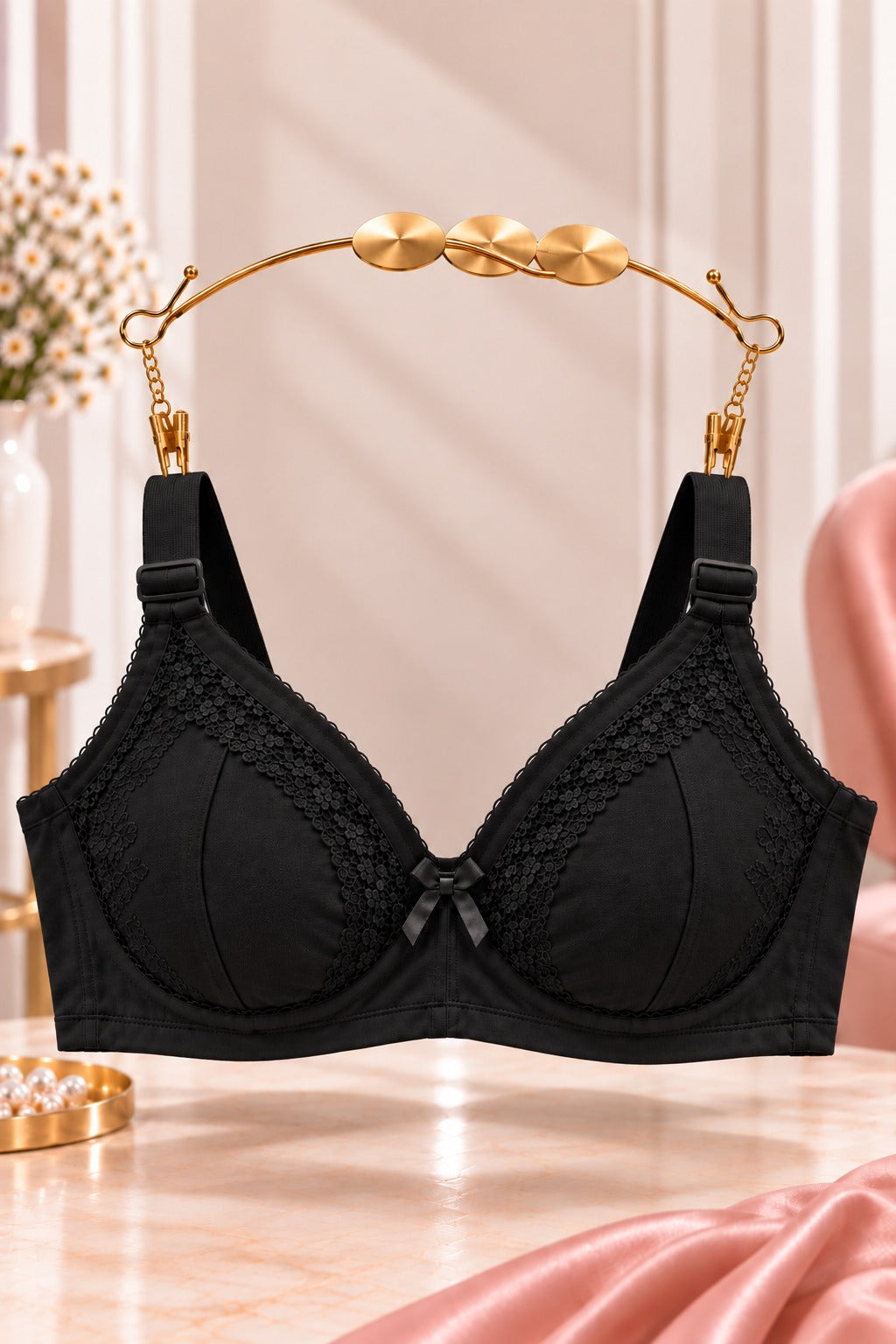 China Embroidered Full Coverage Comfort Bra for Women