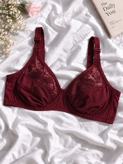 Half Net Comfort Bra Soft Support for Everyday Confidence