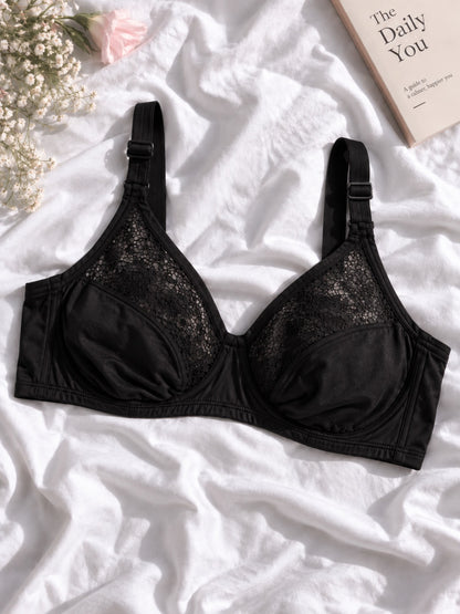 Half Net Comfort Bra Soft Support for Everyday Confidence