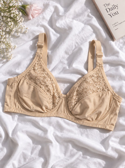 Half Net Comfort Bra Soft Support for Everyday Confidence