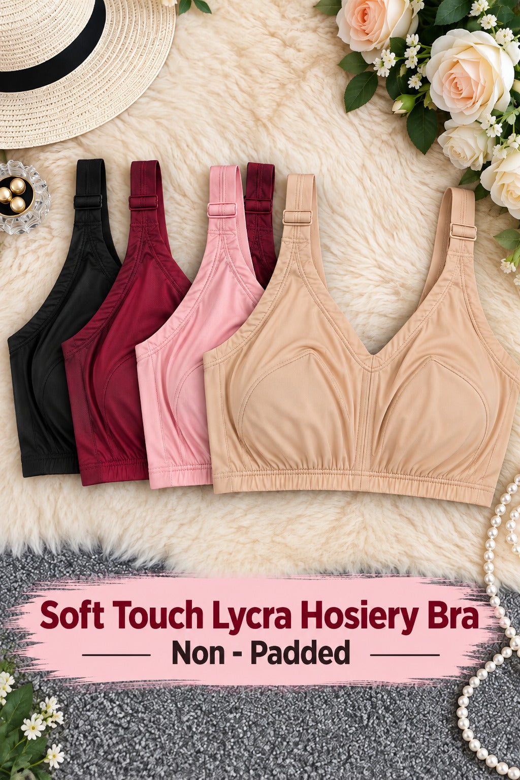 Soft Touch Lycra Hosiery Bra